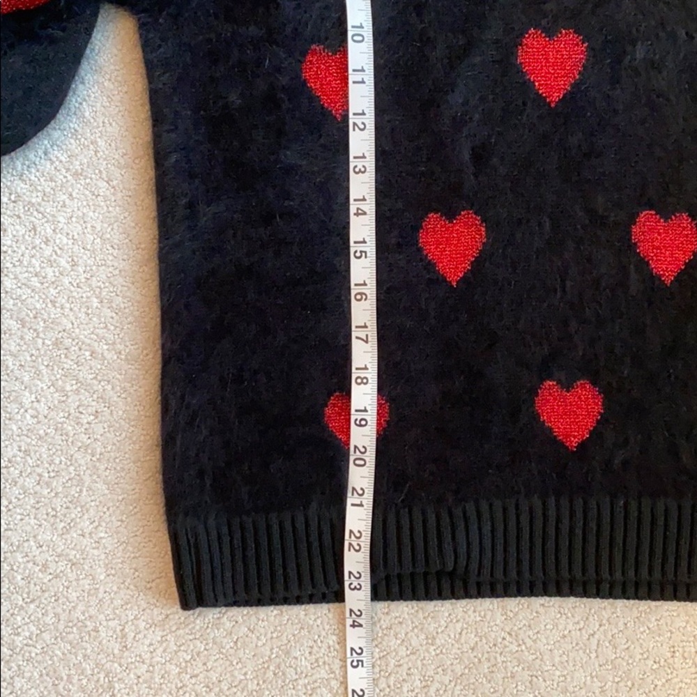 NWT RED Valentino Hearts Intarsia Angora Sweater - Picture 12 of 13
